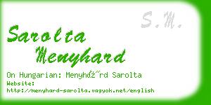 sarolta menyhard business card